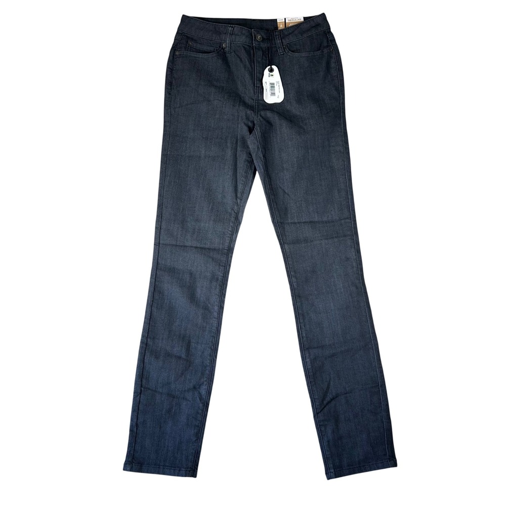 prAna Kayla High Rise Jean 2 RG Women Dark Grey Organic Cotton Stretch Denim NEW
